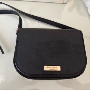 Kate Spade Black Saddle Crossbody Bag